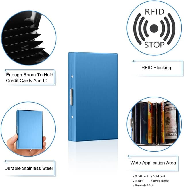 Thumbnail 4 de Vicloon Kartenetui RFID Aluminium 6 Fächer 📇