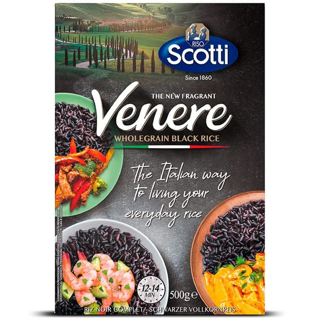 Detalle 2 de Schwarzer Vollkornreis Nero Venere 500 g