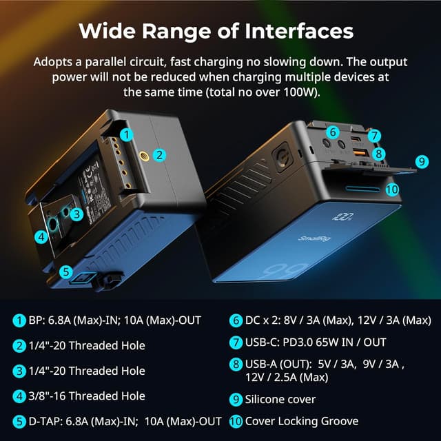 Thumbnail 1 de SMALLRIG VB99 SE batteria 99 Wh