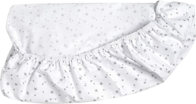 Detalle 2 de Flyideas Set 2 lenzuola con angoli elasticizzati per carrozzina e navicella neonato 75x35 cm in cotone morbido