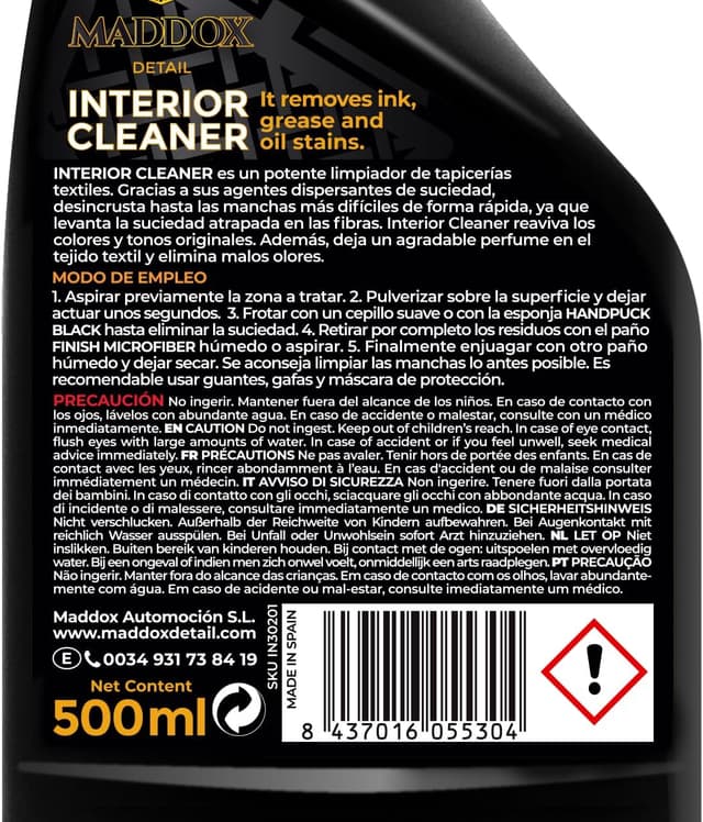 Thumbnail 2 de Maddox Detail Limpiador Tapicerías 500ml
