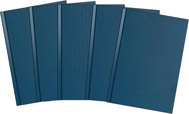 Detalle de Summit A5 Hardback Casebound Notebook (Ruled) – Blue, 192 Ruled Pages, Pack of 5