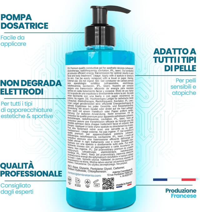 Thumbnail 1 de Gel conduttore per corpo e viso 500 ml