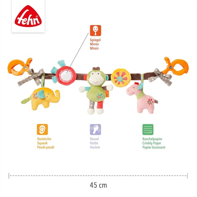 Detalle 1 de Fehn Kinderwagenkette Safari 45 cm Spielzeug