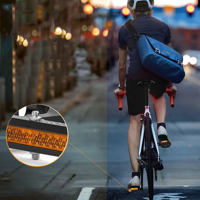 Thumbnail 6 de CXWXC Fahrradpedale 9/16 Zoll mit Reflektoren