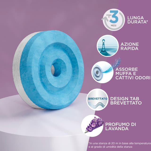 Detalle 1 de Ariasana Aero 360° Tripack lavanda 450 g — assorbiumidità e profumo