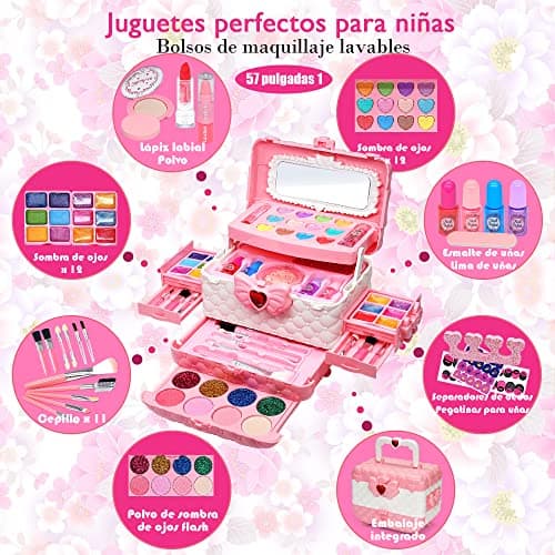 Thumbnail 2 de Kit de Maquillaje Infantil 57pcs Tóxico y Lavable 🎀