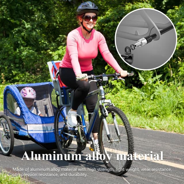 Detalle de VOHESEA Steckachsen-Adapter M12 (160–178 mm) für Fahrradanhänger – mit Distanzstücken