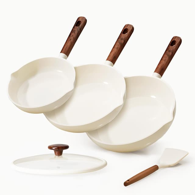 Detalle de CAROTE Nonstick Frying Pans Set 5-piece