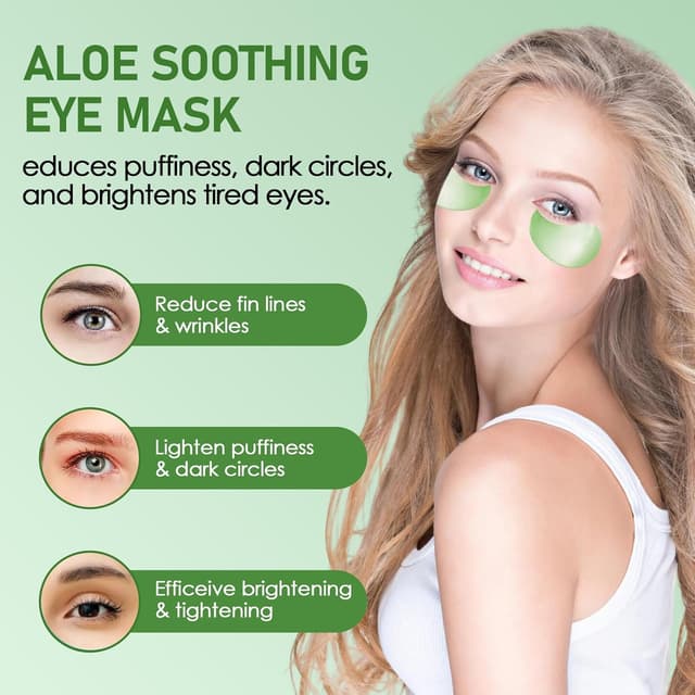 Thumbnail 2 de 60 Stück Augenpads mit Aloe Vera für die Augenpflege 🎭