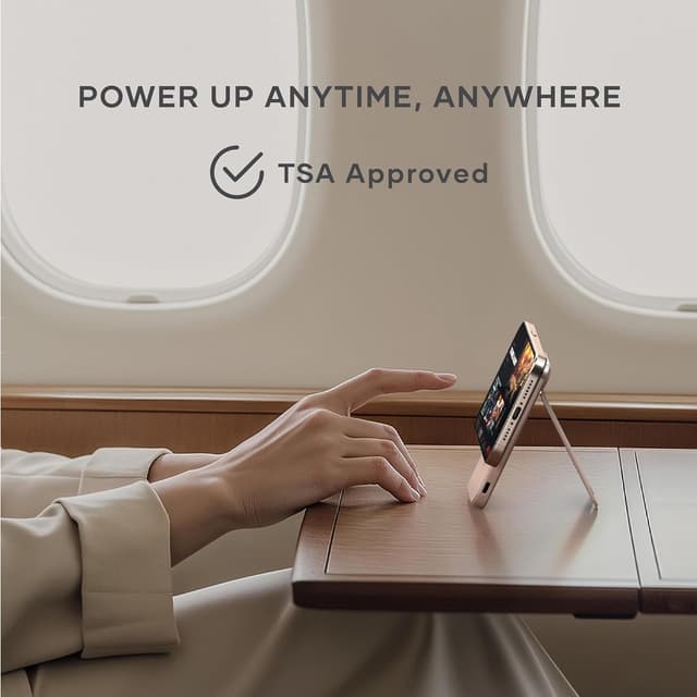 Thumbnail 6 de SATECHI OntheGo™ Power Bank MagSafe 5000mAh con supporto integrato e ricarica Qi2 da 15W (Rose)