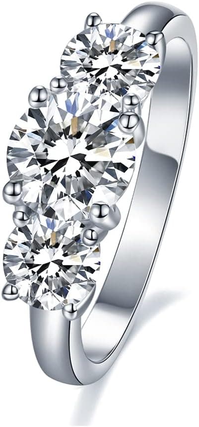 Imagen de IMOLOVE Moissanite Wedding Band Size 4-11 💍 en OfertitasTOP