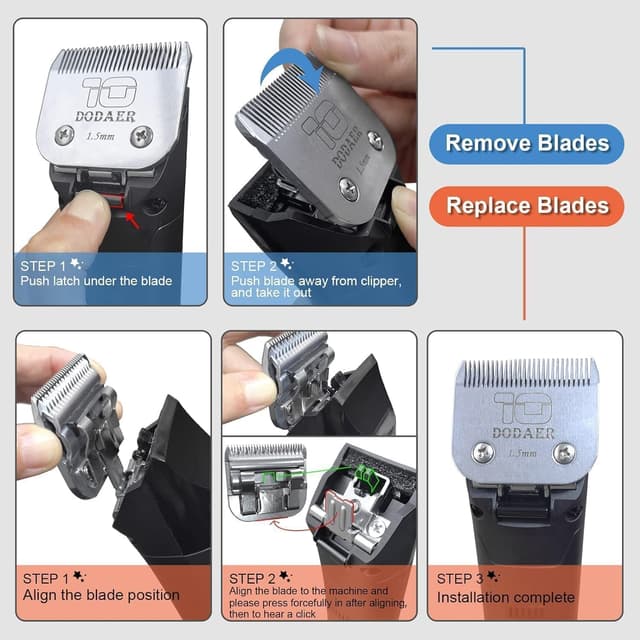 Detalle 2 de 40# Lama staccabili per cani Heiniger Andis