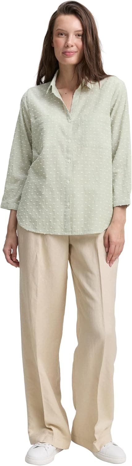 Detalle 2 de Tom Tailor 1047178 Camicia da donna con maniche a 3/4 (confezione da 1)