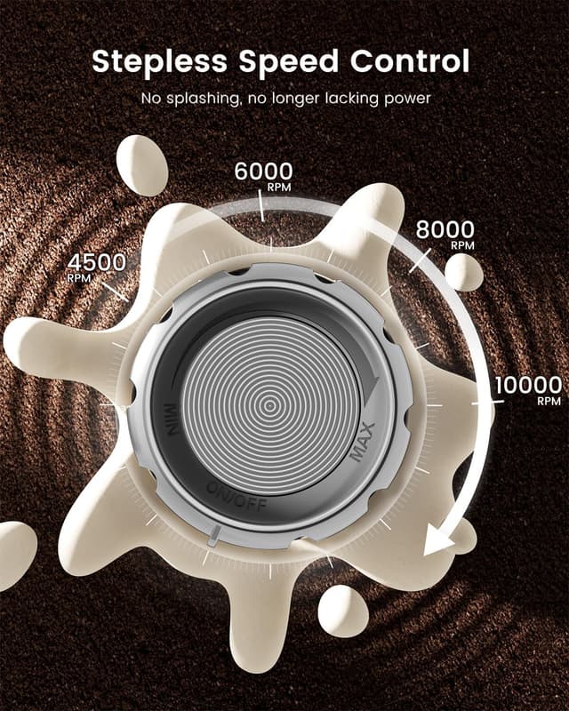 Detalle de Maestri House LunaFro Max rechargeable milk frother