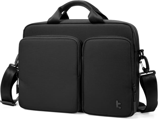 Detalle de tomtoc A33 Laptop Shoulder Bag for 13–14 inch laptops (water-resistant case) with organised document storage