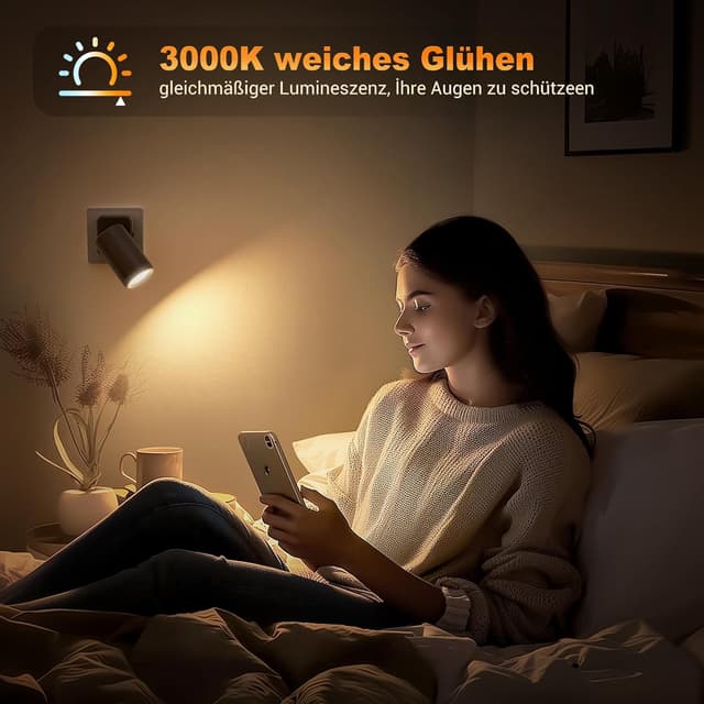 Thumbnail 4 de JandCase Nachtlicht Steckdose 320° Drehbar