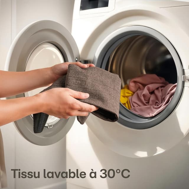 Thumbnail 4 de Boudin de Porte 70–100 cm Tissu Lavable Marron