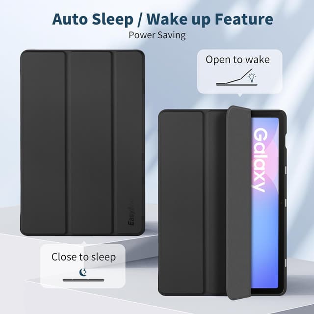 Detalle 2 de EasyAcc Schutzhülle für Samsung Galaxy Tab S10 FE+ 13,1 Zoll (SM-X620/SM-X626) mit S-Pen-Halter und Standfunktion – ultra-dünn, Schwarz