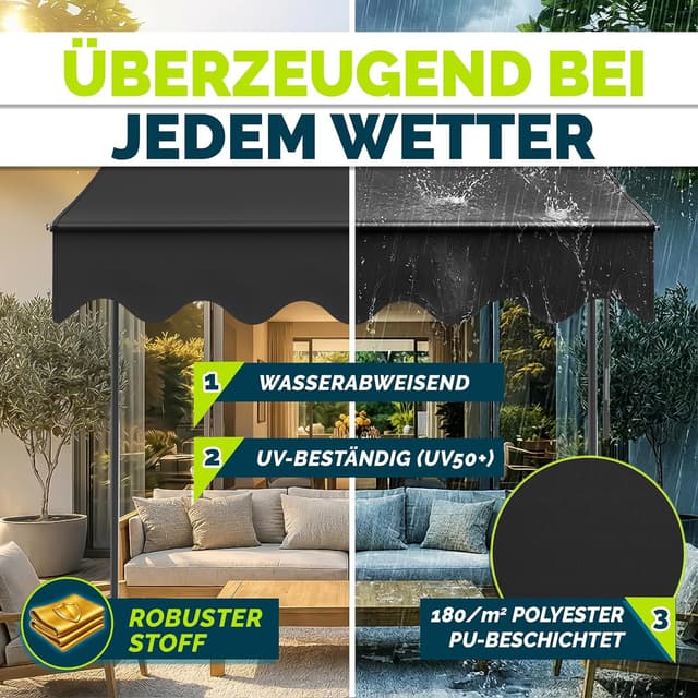 Thumbnail 3 de Tillvex Klemmmarkise Balkon 350 cm