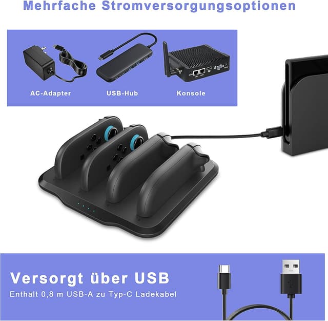 Thumbnail 5 de OdiuK Ladestation für Nintendo Switch 2