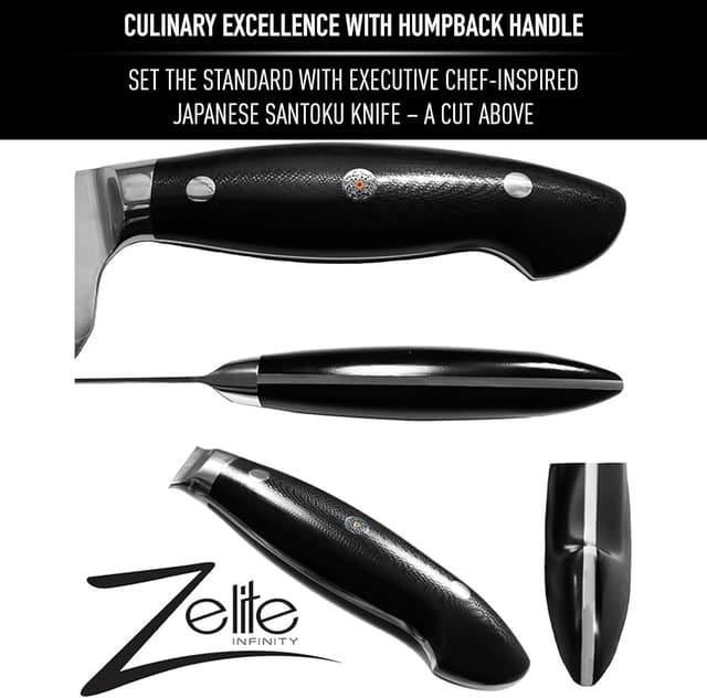 Thumbnail 6 de ZELITE INFINITY Cuchillos Santoku 18cm | Acero Damasco VG10