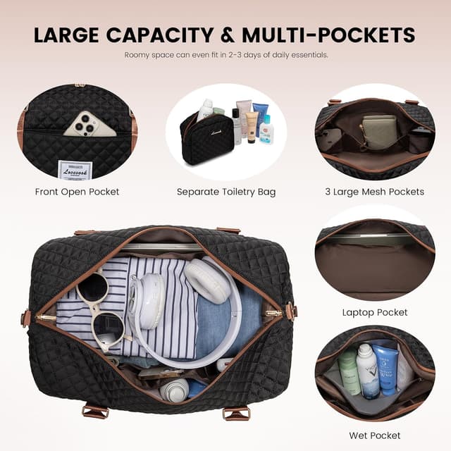 Thumbnail 2 de LOVEVOOK Sac de Voyage Femme 48x23x34,5 cm