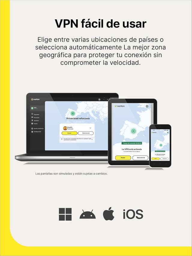 Detalle de Norton VPN Estándar 1 año