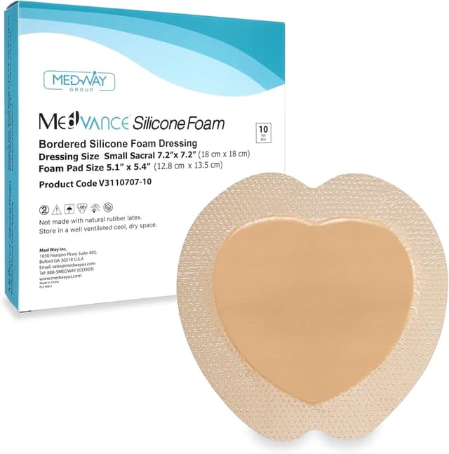 Detalle de MedVance TM Silicone Border Dressing, 7x7 in (Box of 10)