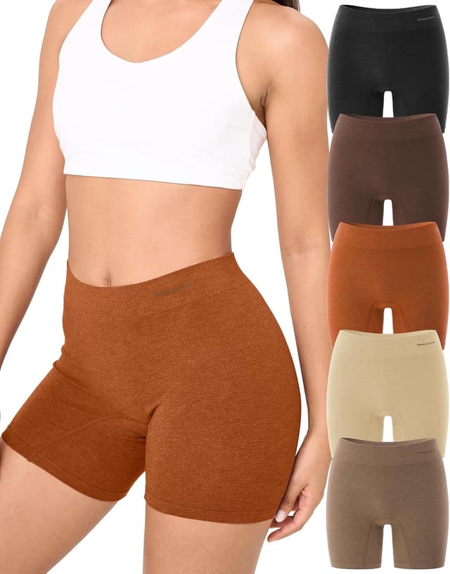 Thumbnail 6 de BAMBOO COOL Womens Seamless Boyshorts Underwear (Mid Rise) – Breathable Stretch 5-Pack