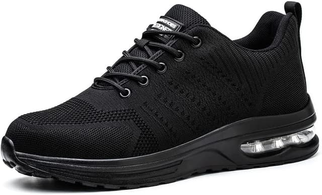 Detalle de Rona Safety Shoes with Steel Toe Cap – Lightweight, Comfortable & Slip-Resistant for Men and Women