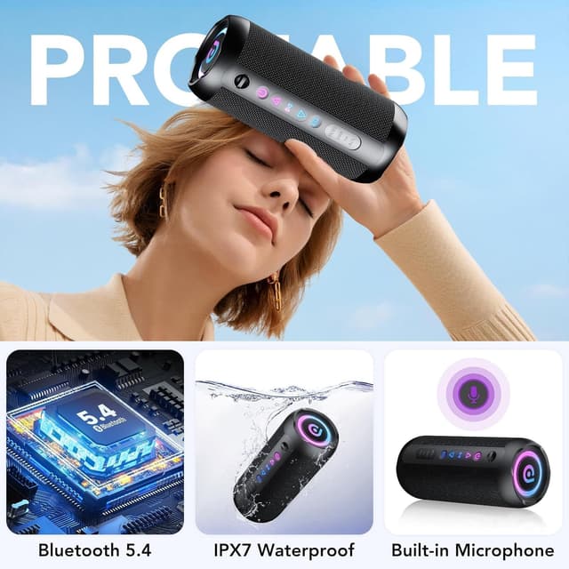 Thumbnail 4 de taopodo Portable Bluetooth Speaker 25W 📢