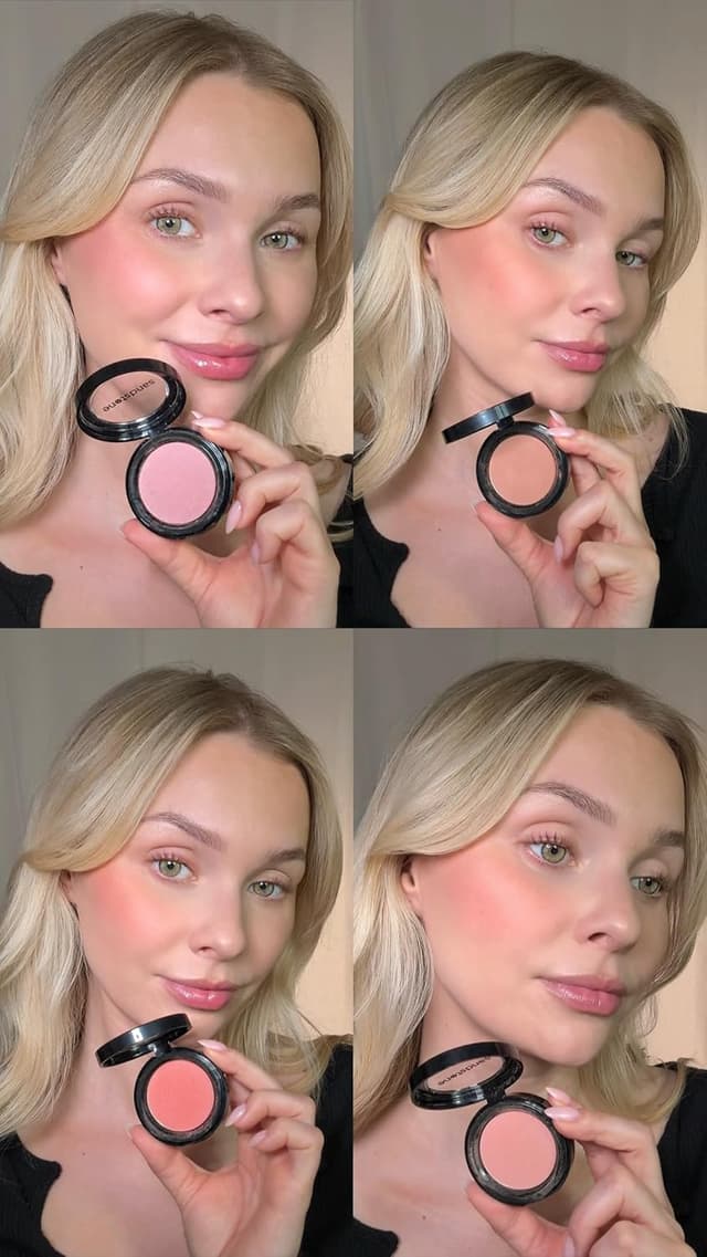 Detalle de Sandstone Scandinavia Fard à Joues en Poudre Nude Abricot (25 Naked Tan) — hypoallergénique, vegan, sans parfum