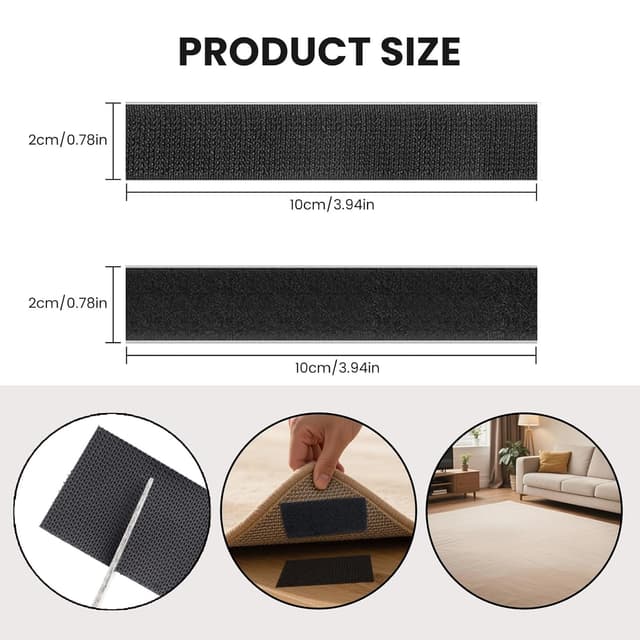 Detalle 2 de Lot de 20 bandes auto-adhésives double face