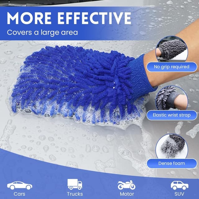 Thumbnail 4 de flintronic Kit limpieza coche bayetas microfibra 5 peças