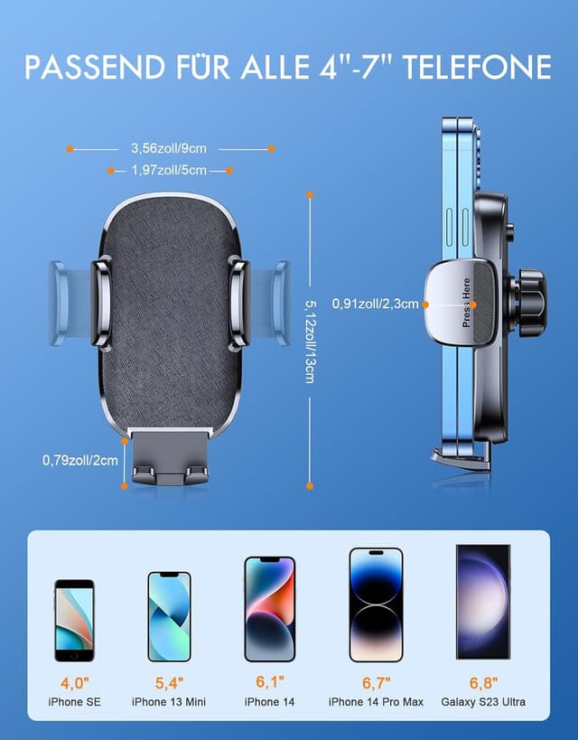 Thumbnail 6 de Mohard Handyhalterung Auto 4–7"