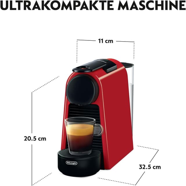 Thumbnail 1 de Nespresso De’Longhi Essenza Mini Kaffeemaschine 19 bar Rot – kompakt mit 11 cm Breite