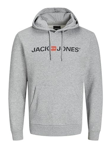 Detalle de JACK & JONES Jjecorp Logo Sweat Hood: sudadera con capucha y bolsillo frontal para diario