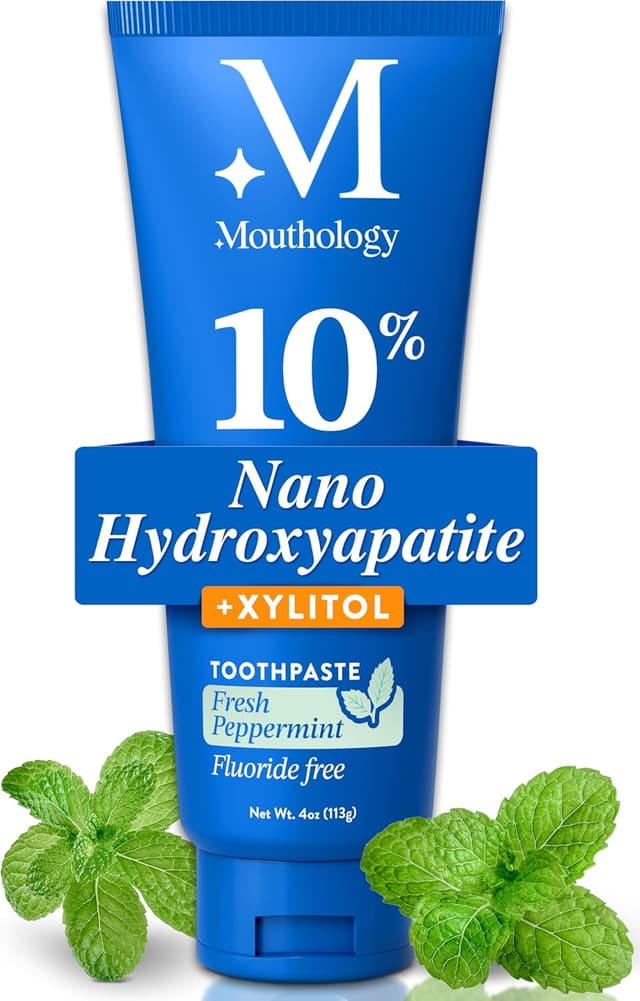 Detalle de Mouthology Nano Hydroxyapatite 10% toothpaste for sensitive teeth 🦷
