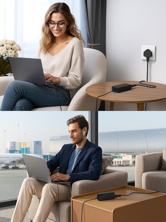 Thumbnail 6 de Universal 100W USB-C laptop charger (UK plug) with USB-C PD 3.0 for MacBook, ThinkPad, Dell, HP and more