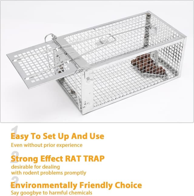 Thumbnail 4 de EGOFLYYA Rat and Squirrel Cage Trap 2-pack 🐭