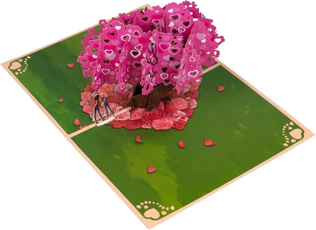 Detalle de Heart-shaped pop-up greeting card 3D