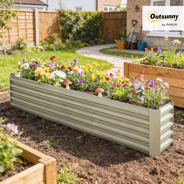 Detalle 2 de Outsunny Carré potager 240 x 40 cm