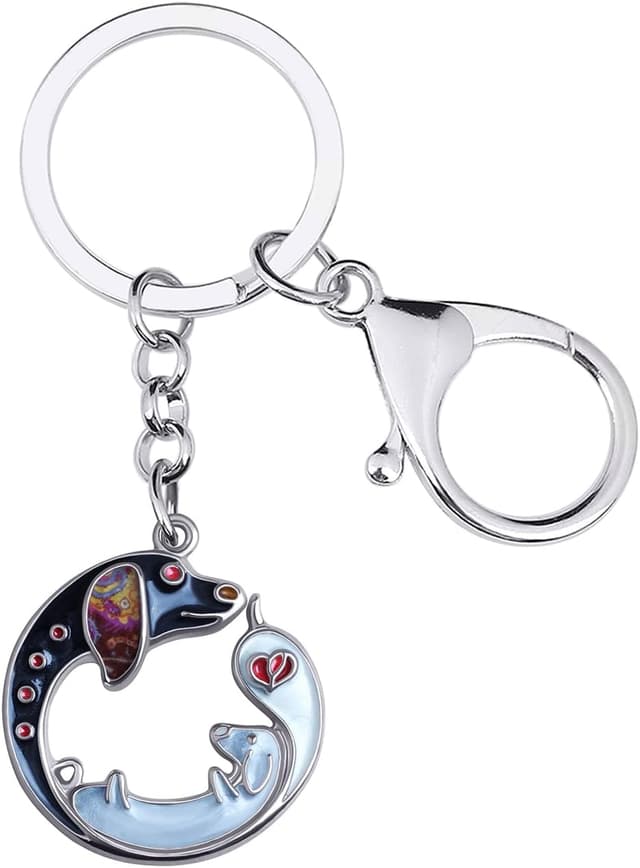 Detalle de LONYOO Porte‑clé chien teckel 29×30 mm