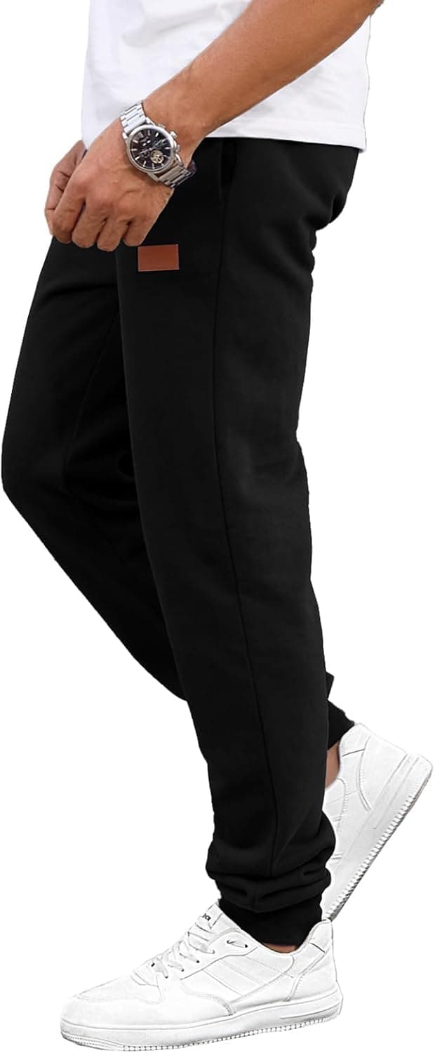 Detalle de HMIYA Jogginghose für Herren aus Baumwolle – Trainings- und Freizeithose mit Taschen und verstellbarem Bund