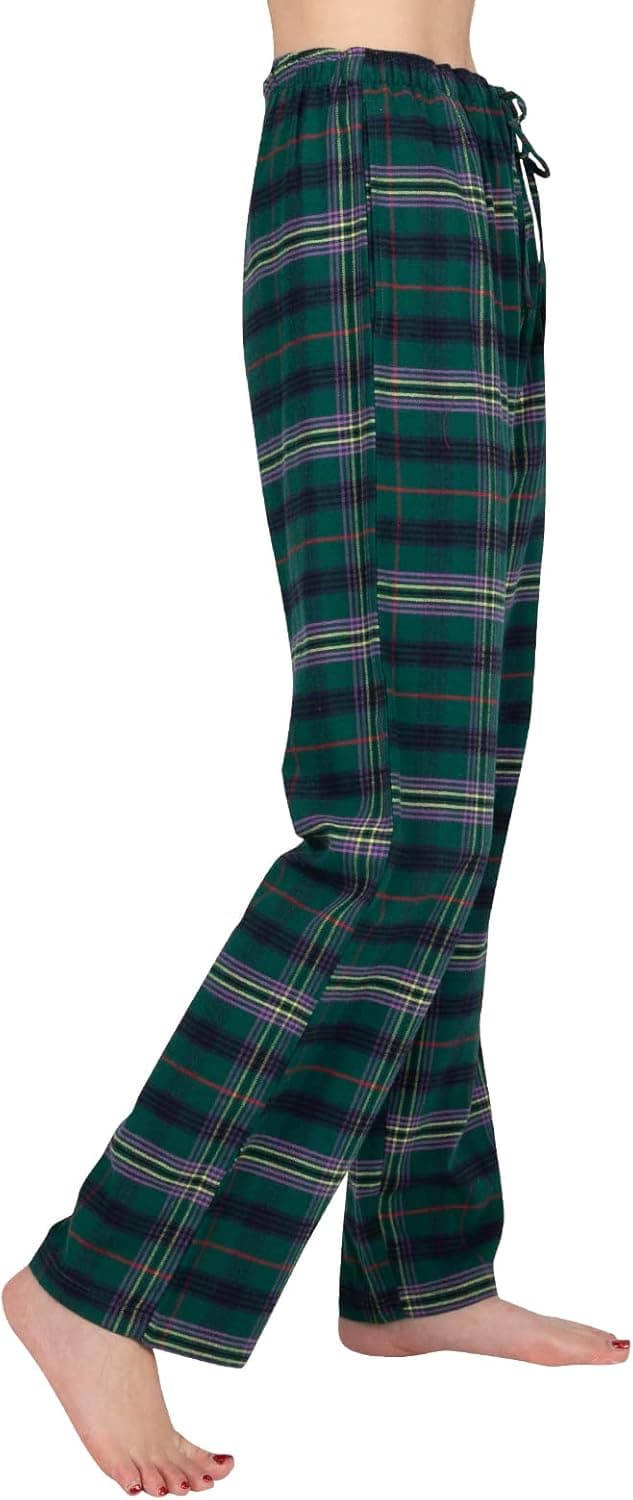 Detalle de JTPW Damen Pyjama- oder Lounge-Bottoms aus 100% Baumwollflanell mit Taschen