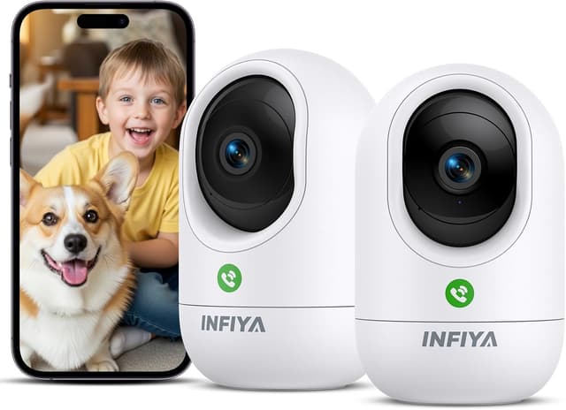 Detalle de INFIYA K7 2P 2K pet camera with night vision