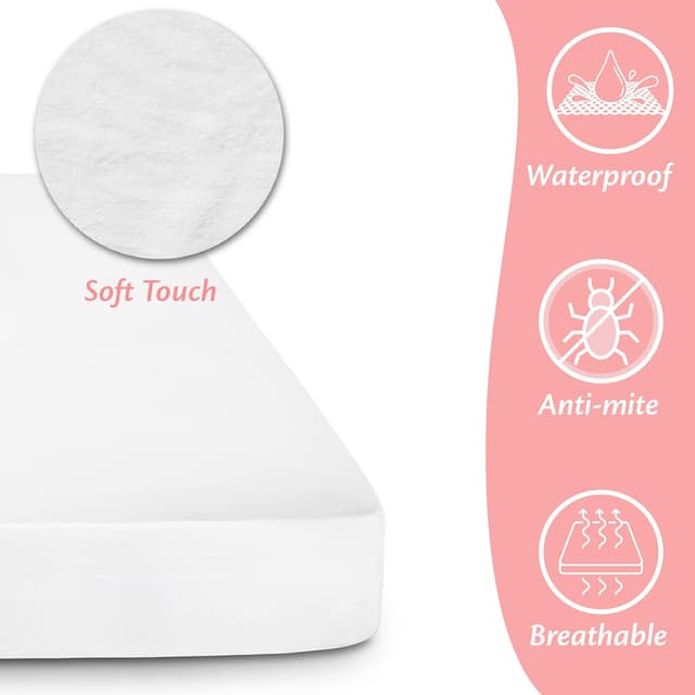 Thumbnail 3 de Protector Colchón 140x200 cm Impermeable y Transpirable