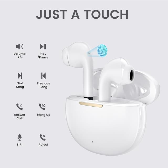 Detalle 2 de yobola True Bluetooth 5.4 In-Ear Kopfhörer mit IPX7 für Samsung Galaxy, iPhone & Xiaomi – kabellos