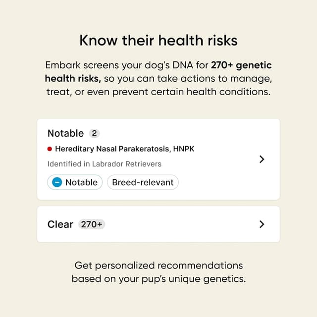 Detalle de Embark Breed Health Kit Dog DNA Testing